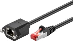 Goobay Netværkskabel forlænger CAT 6, F/UTP, sort