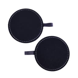 Underlägg för mugghållare i bil 2-pack Svart