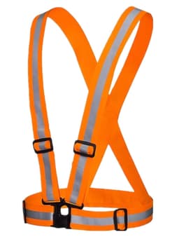 Justerbar sikkerhedsvest / reflekterende sele med høj synlighed - Orange