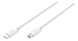 j5luo USB 2.0 -kaapeli, tyyppi C ha - tyyppi mini B ha, 0,9 m, valkoinen