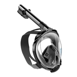 Full ansiktsmaske med snorkel og GoPro-feste - svart - L / XL