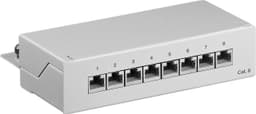 CAT 6 Mini/Desktop Patch Panel, 8 Ports