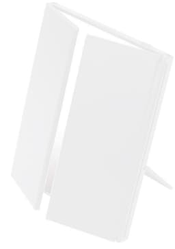 Kannettava meikkipeili LED-valoilla - valkoinen