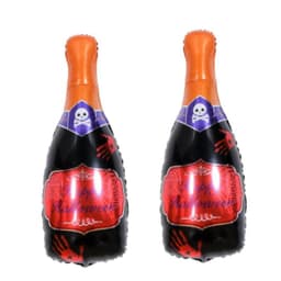 Ballong Halloween Champagneflaska 98 cm 2-pack