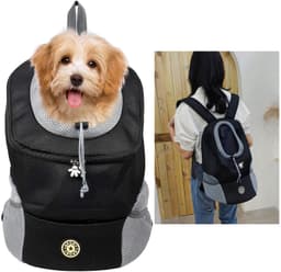 Hundryggsäck transportväska för hund (L) Svart