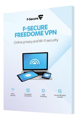 F-Secure FREEDOME VPN, 1 bruger i 1 år, nordic, retail Box