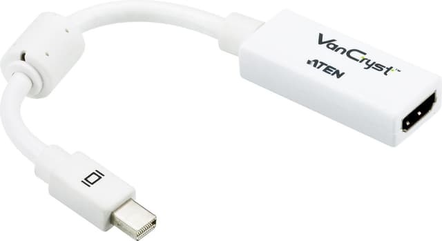 ATEN mini DisplayPort til HDMI-adapter, ha-ho, 0,19m, hvid