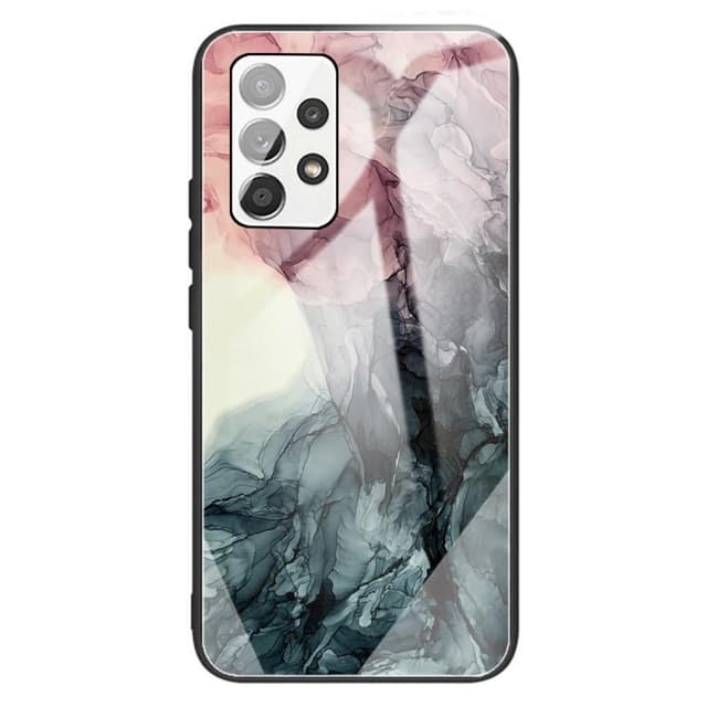 SKALO Samsung A13 4G Marmor Härdat Glas TPU-skal - Motiv 3