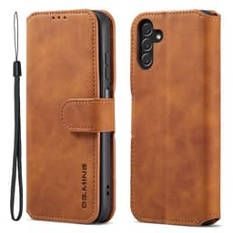 DG MING Samsung A04s 4G Premium Cut Plånboksfodral - Brun