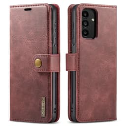DG MING Samsung A13 4G 2-i-1 Magnet Plånboksfodral - Röd