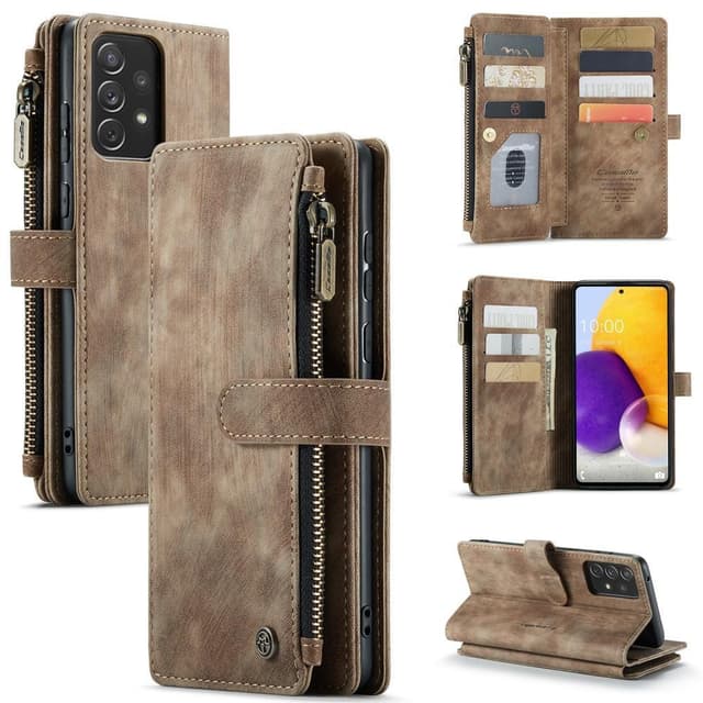 CaseMe Samsung A13 4G CaseMe Big Wallet Plånboksfodral - Brun