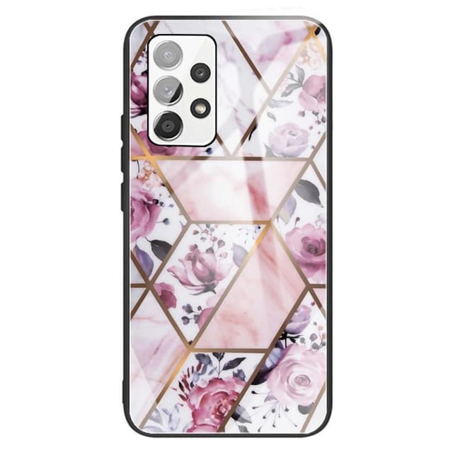 SKALO Samsung A13 4G Marmor hærdet glas TPU Cover - #9