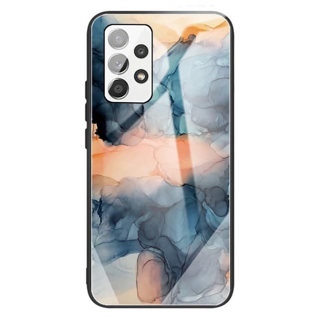 SKALO Samsung A13 4G Marmor hærdet glas TPU Cover - #1
