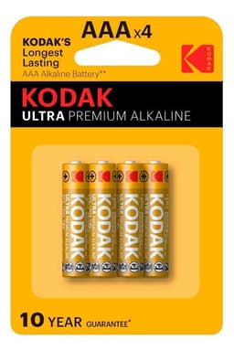 Kodak ULTRA premium alkaline AAA battery (4 pack)