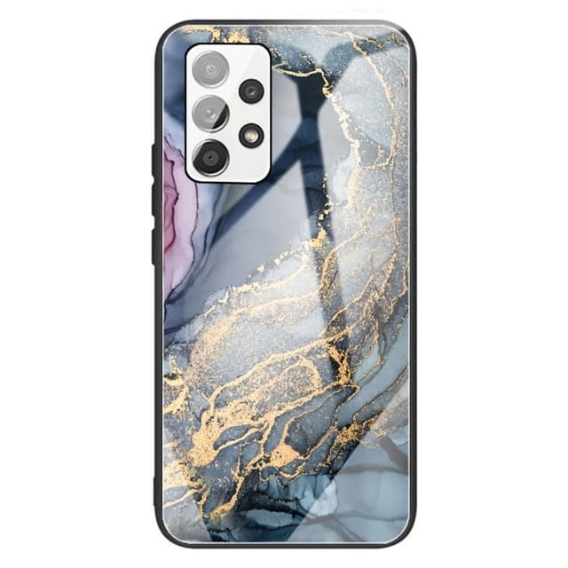 SKALO Samsung A13 4G Marmor Härdat Glas TPU-skal - Motiv 4