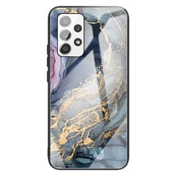 SKALO Samsung A13 4G Marmori karkaistu lasi TPU-suojakuori - #4