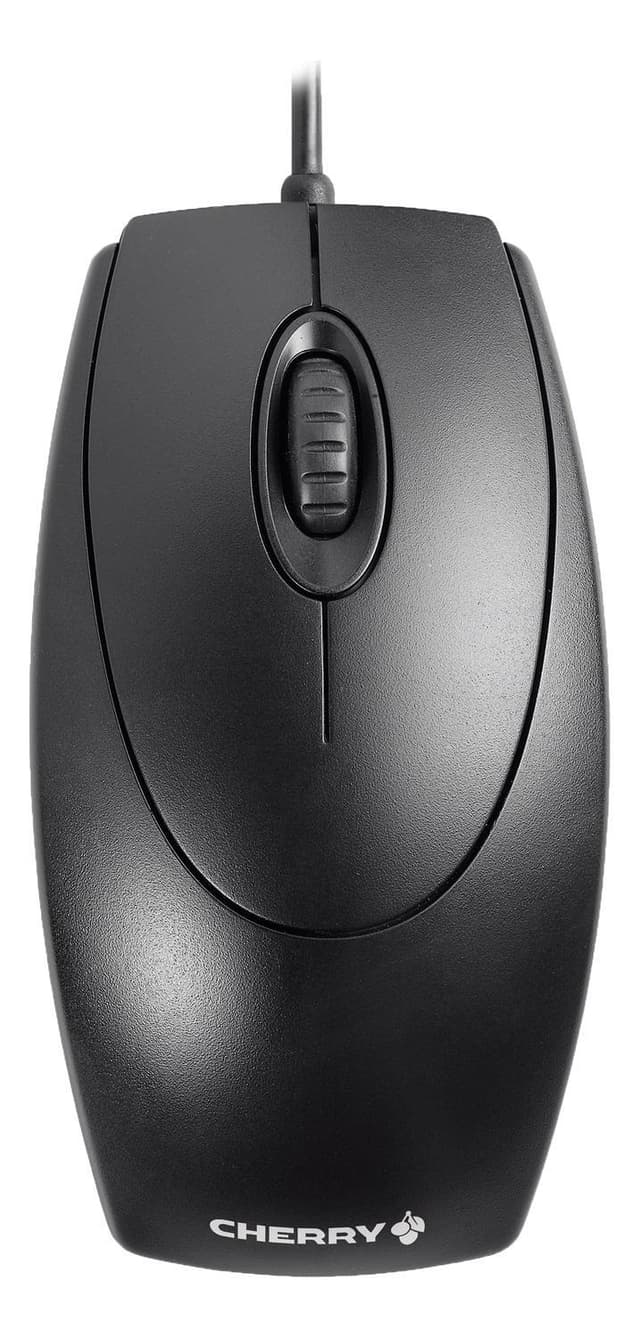 Cherry optisk mus 2 knappar+scroll, USB, svart