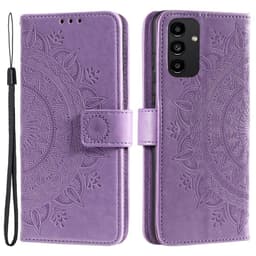 SKALO Samsung A13 4G Mandala Plånboksfodral - Lila