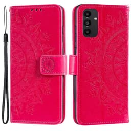SKALO Samsung A13 4G Mandala Plånboksfodral - Cerise