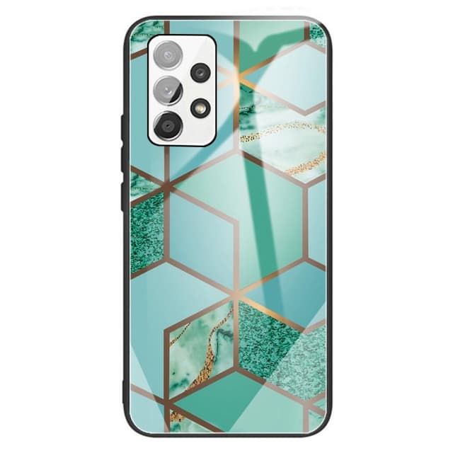 SKALO Samsung A13 4G Marmor Härdat Glas TPU-skal - Motiv 7