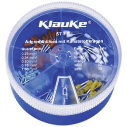 Ändhylsa sortiment 0.25 mm² 1 mm² Ljusblå, Vit, Gul,