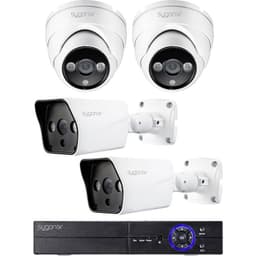 Sygonix SY-4536210 + 2x SY-4536212 + 2x SY- AHD, HD-CVI, HD-TVI, Analog Overvågningssæt 4-ka