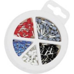 Ändhylsa sortiment 0.50 mm² 2.50 mm² Blå, Grå, Svart,
