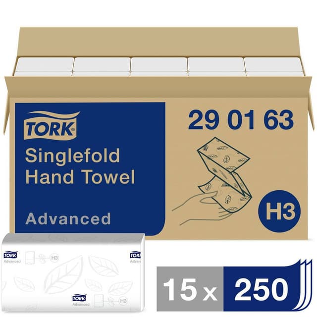 Pappershanddukar 3750 st TORK Zickzack Advanced 290163