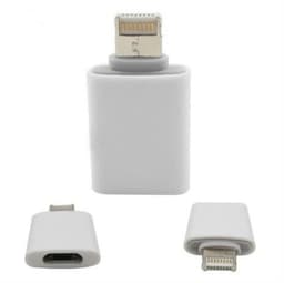 Micro-USB till Lightning 8-pin adapter för iPhone 5/5S/5C/6/7, iPad 4