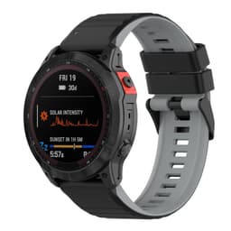 Kellon hihna ruuvimeisselillä, joka on yhteensopiva Garmin Fenix 7 silikoninsinisen kanssa