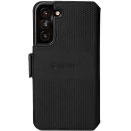 Skinntelefonlommebok Galaxy S22+ Svart