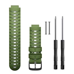 Kellon hihna ruuvimeisselillä Garmin Forerunner 630 Silicone Green/Greylle
