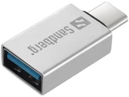 USB-C til USB 3.0 dongle, sølv