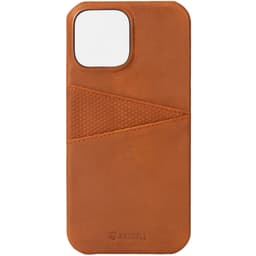 Krusell Nahkainen CardCover iPhone 13 Mini Cognac