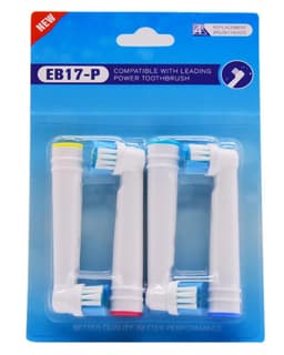 Erstatningstannbørstehoder for Oral B Braun 1000 EB17-P 4-pakning