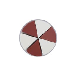 INF Meikkisienet 6 kpl Ruskea / valkoinen