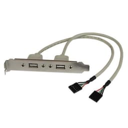 StarTech.com USBPLATE, 2 x IDC, 2 x USB A, 0,286 m, Sølv