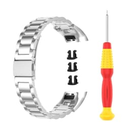 Huawei Band 3/3 Pro / 4 Pro rannekoru 5 osaa hopeaa