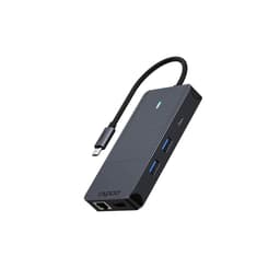RAPOO UCM-2005 10-i-1 USB-C Multiport Adapter hub (svart)