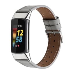 Fitbit Charge 5 armbånd læder Grå
