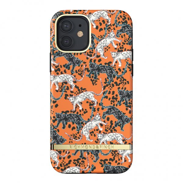 Richmond & Finch iPhone 12/iPhone 12 Pro Skal Orange Leopard