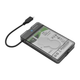 USB 3.1 Gen2 HDD-adapter, beskyttelsesetui, op til 12,5 mm, 10 Gbps, s