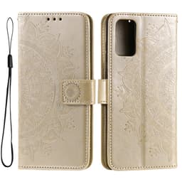 SKALO Samsung A53 5G Mandala lompakkokotelo - Kulta