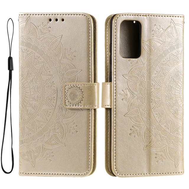 SKALO Samsung A53 5G Mandala Plånboksfodral - Guld