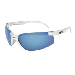 Xsports Aurinkolasit XS124 Hopeiset sinisillä linsseillä
