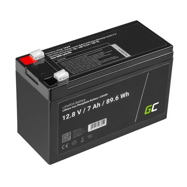 Green Cell Batteri LiFePO4 12.8V 7Ah