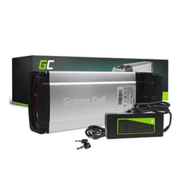 Green Cell elcykelbatteri bakre ställ 36V 12Ah 375x150x85mm med laddare - RCA