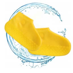 Vandtæt skoovertræk silikone størrelse. 35-39 - gul