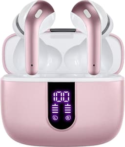 Trådløse høretelefoner med mikrofon og touch-betjening Pink
