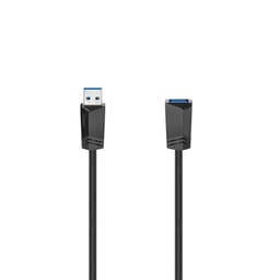 HAMA Kabel USB-forlenger 3.0 5 Gbit/s 1.5m Svart